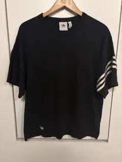 adidas ブラック Tシャツ Sサイズ 3本ライン