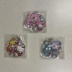 ひみつのアイプリ×サンリオキャラクターズ アクリルキーホルダー 3点セット