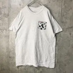 B2276古着　Tシャツ バックプリント　グレー　90s Y2K