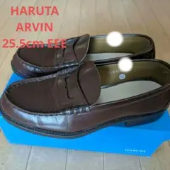 美品！追手門高校指定 ハルタ HARUTA ブラウンローファー 25.5cm