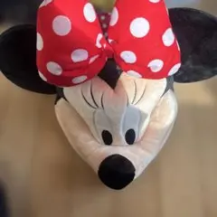 ミニーマウス 耳付きぬいぐるみキャップ