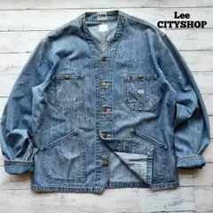 希少 Lee x CITYSHOP エンジニアジャケット ノーカラー ペンキ M