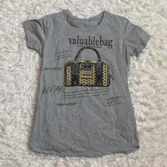 viante プリントTシャツ 半袖 グレー