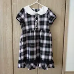 チェック柄半袖ワンピース　130cm