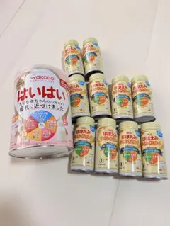 和光堂はいはい810gを1缶、ほほえみらくらくミルク200ml×10缶