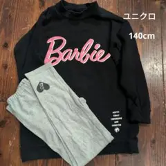 ユニクロ　キッズ　Barbie パジャマセット サイズ140cm