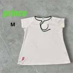 prince テニス レディースラウンドネック Tシャツ ホワイトMサイズ
