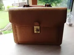 美品 オーストリッチ柄 お洒落 メンズバック