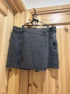 GU デニムラップスコート XL ミニスカート キュロット