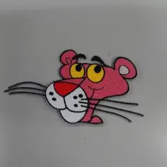ピンクパンサー　フェイス　アイロンワッペン
