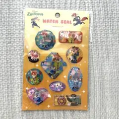 新品！ウォーターシール　立体　ズートピア　ディズニー　キャラクター