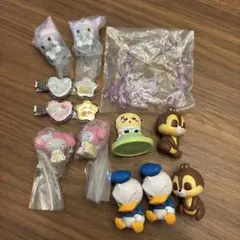 おはじきシール風ハローキティヘアクリップ他
