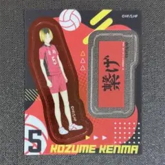 ハイキュー 2セットクリアステッカー　孤爪研磨 音駒高校