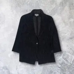 テーラードジャケット ジャケット 黒 シングルボタン