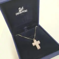 【美品】Swarovski スワロフスキー クロス 十字架 ネックレス パヴェ