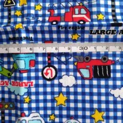 パトカー＆消防車　綿生地