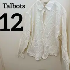 Talbots 長袖 シャツ ホワイト ワイシャツ 襟付き シンプル 白色 人気のサムネイル