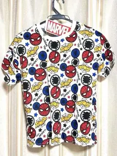 新品　MARVEL スパイダーマン 総柄 Tシャツ 150 ホワイト　マーベルのサムネイル