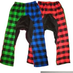 ☆面色違い：チェックサルエルボトム　120ｃｍ