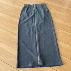 GU フロントジップナローロングスカート Mサイズ