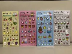 韓国限定 ミッフィー ボンボンドロップシール 3D ぷっくりシール 4種セット