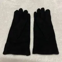 【新品未使用】ミンクファーグローブ　ウール　手袋　リボン