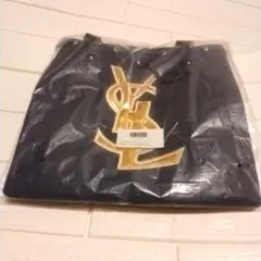 YSL イヴサンローラン キャンバスコスメネイビー トートバッグ 大容量