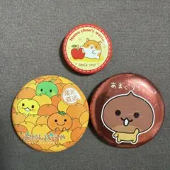 みかんぼうや あまぐりちゃん　はむちゃんず缶バッジ