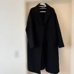 【最終値下げ】無印　レディース　チェスターコート　黒　M