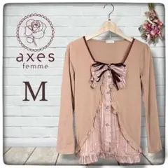 【希少】美品 axes femme ビッグリボン ブラウス　姫系　ロリータ