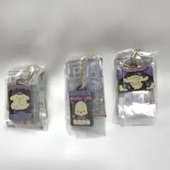 サンリオキャラパキラバーキーホルダー ポムポムプリン　ポチャッコ　シナモロール
