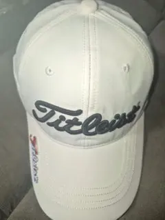 Titleist FootJoy キャップ ホワイト ハットクリップ付き