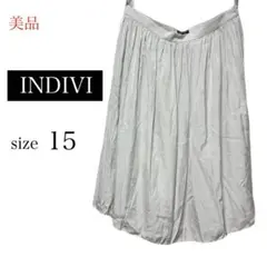 美品 INDIVI フレアスカート 2306E3021