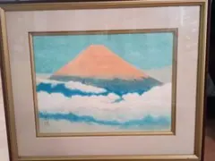 □専用□評価額:46.8万円 額あり 赤富士 忍野富士 6号 丸山甲子夫作