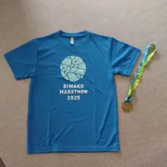 BIWAKO MARATHON 2025 Tシャツ　メダルセット
