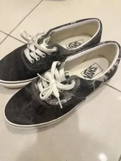 VANS デニム風 ブラック/ホワイト スニーカー　26cm