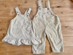 オーバーオール 90 コーデュロイ