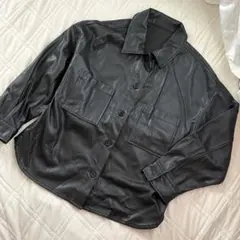 レザージャケット オーバーサイズ