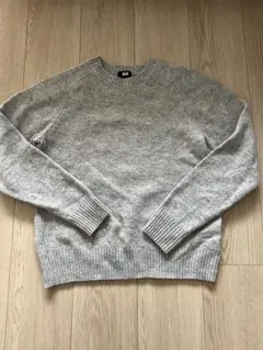 UNIQLO ユニクロ　グレー クルーネック セーター M