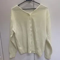 ROPE PICNIC Vネックニット 38 淡い黄色