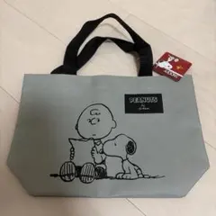PEANUTS スヌーピー ミニトートバッグ グレーのサムネイル
