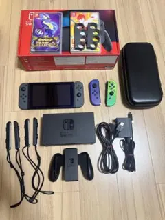 【中古】Nintendo Switch 本体 スプラJoy-Conソフト2本付き