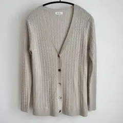 SCAPA ケーブル編み　ニットカーディガン
