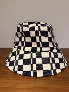 美品】⁠Acne Studios ラージフェイスロゴ ナイロン バケットハット