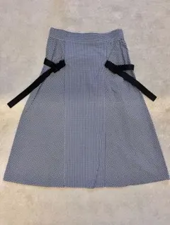 Shushu/tong シュシュ トング ギンガムチェック　ベルト付きスカートのサムネイル
