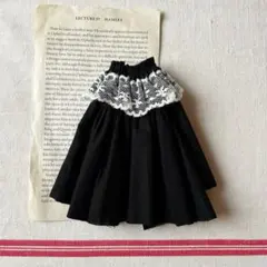 ブラックレースワンピース　ブライスアウトフィット　ハンドメイド