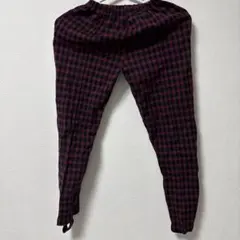 チェック柄　ロングパンツ　キッズ