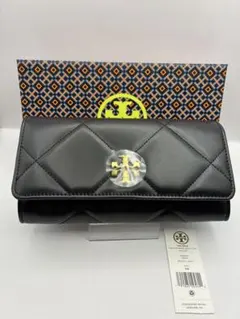 トリーバーチ Tory Burch 未使用 長財布 キラ ダイヤモンドキルト