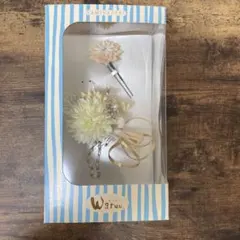 和つう　髪飾り　ホワイト　成人式