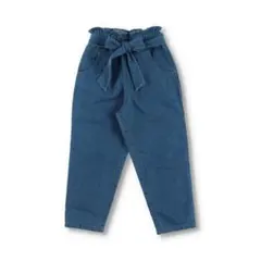 新品 90 リボンベルトデニムパンツ エドウィン 子ども服